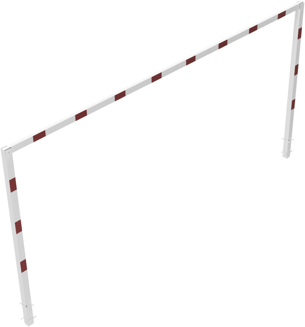 Schake 417_62B Höhenbegrenzer feststehend feststehend, 100 x 100 mm, zum Einbetonieren Gesamtbreite: 6000 mm Durchfahrtshöhe: ca. 2300 mm