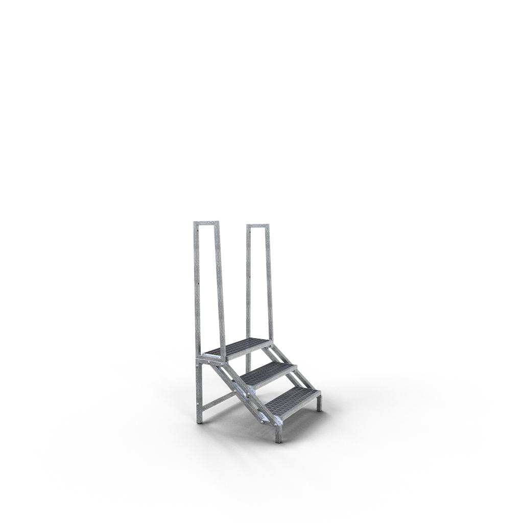 Schake 71500G Steigtritt mit seitlichem Geländer (Höhe ca. 1,00 m)