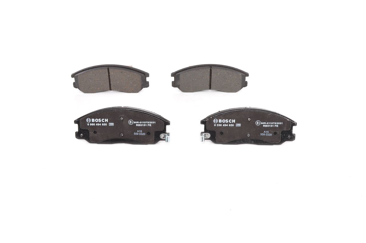 Bosch 0986494650 Bremsbelagsatz, Scheibenbremse
