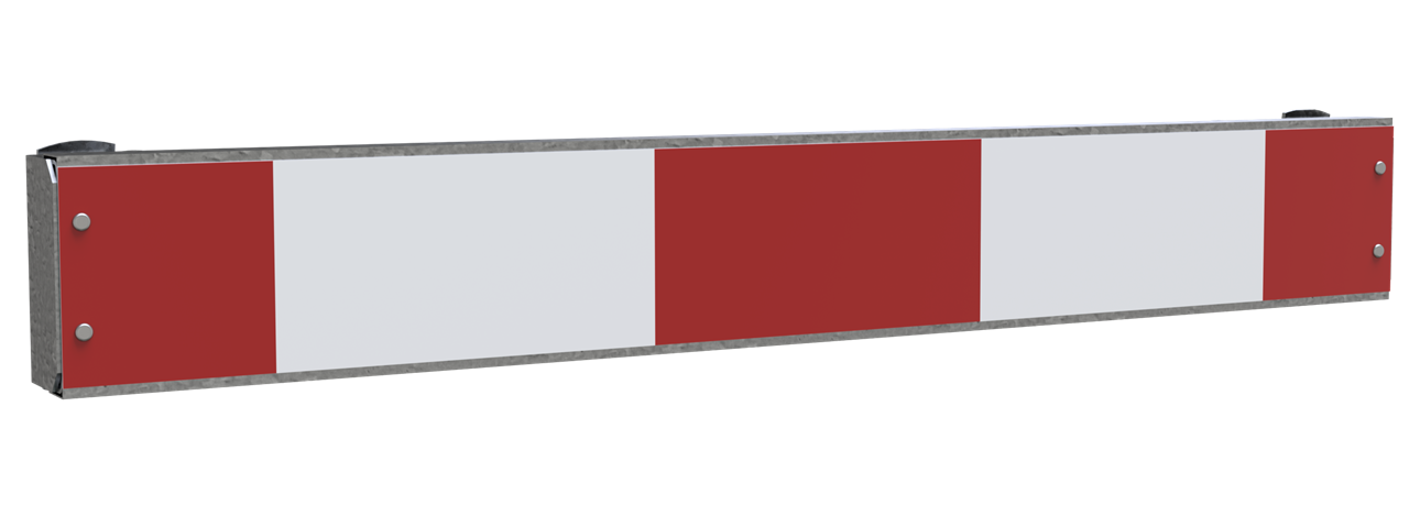 Schake Warnschild mit Rohrschellen      632020 mit Folie Typ RA1/A