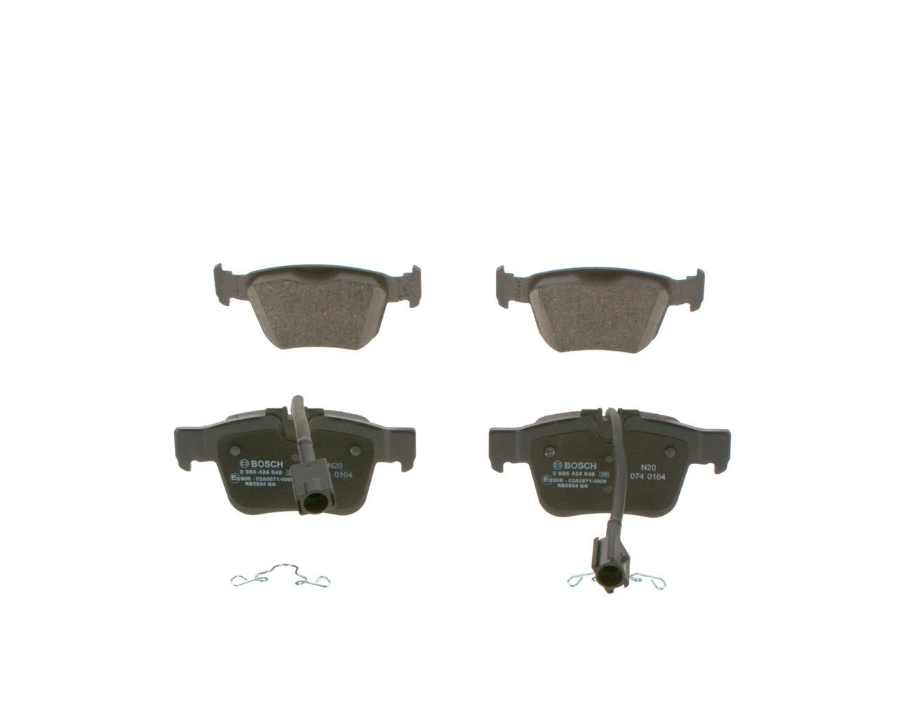 Bosch 0986424848 Bremsbelagsatz, Scheibenbremse