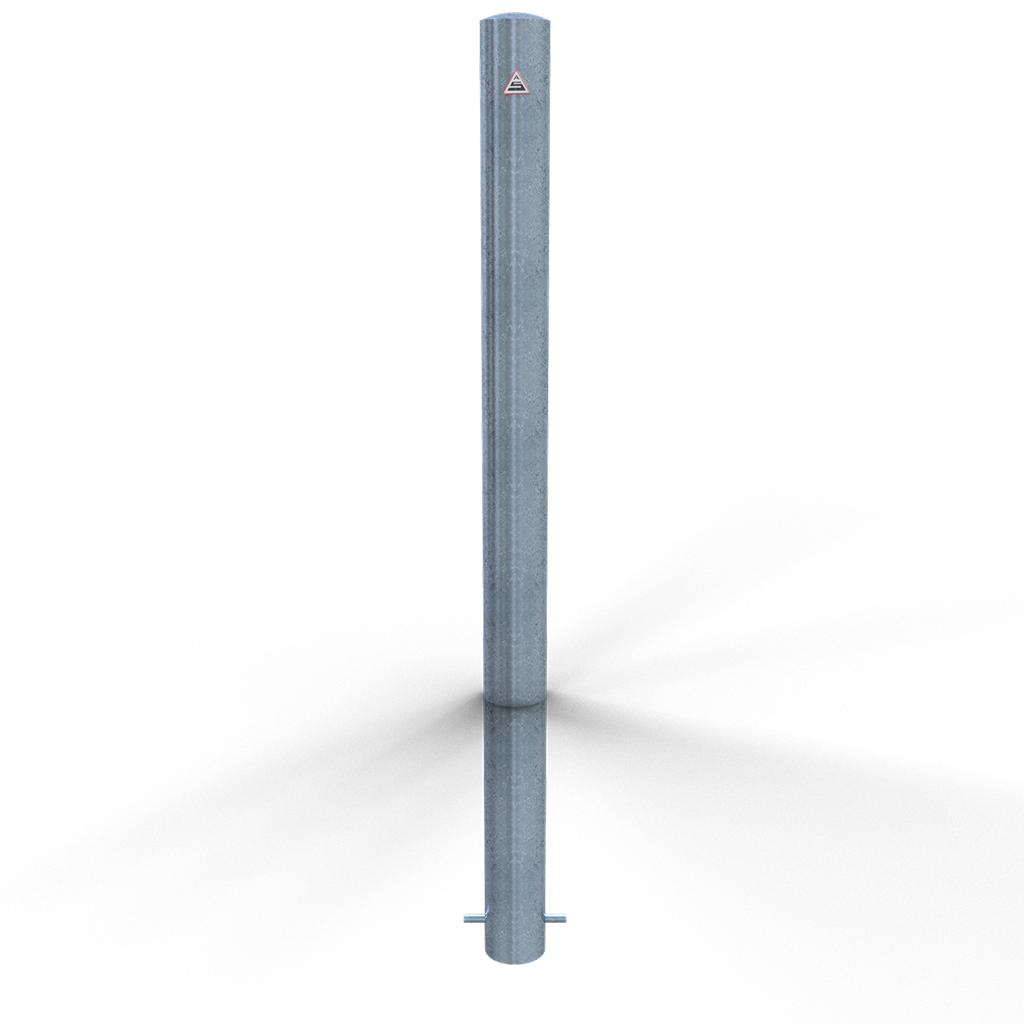 7e8e2cf9-8554-44f5-8ed2-dd7bc6dfae7c Schake 489 Absperrpfosten Stahlrohr Ø 89 x 2,9 mm ortsfest zum Einbetonieren feuerverzinkt ohne Öse