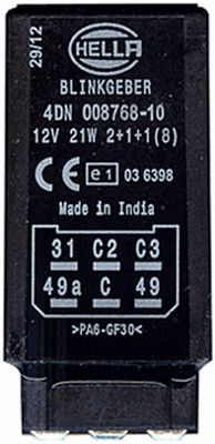 HELLA 4DN 008 768-101 Blinkgeber - 12V - 6-polig - gesteckt - elektronisch - ohne Halter