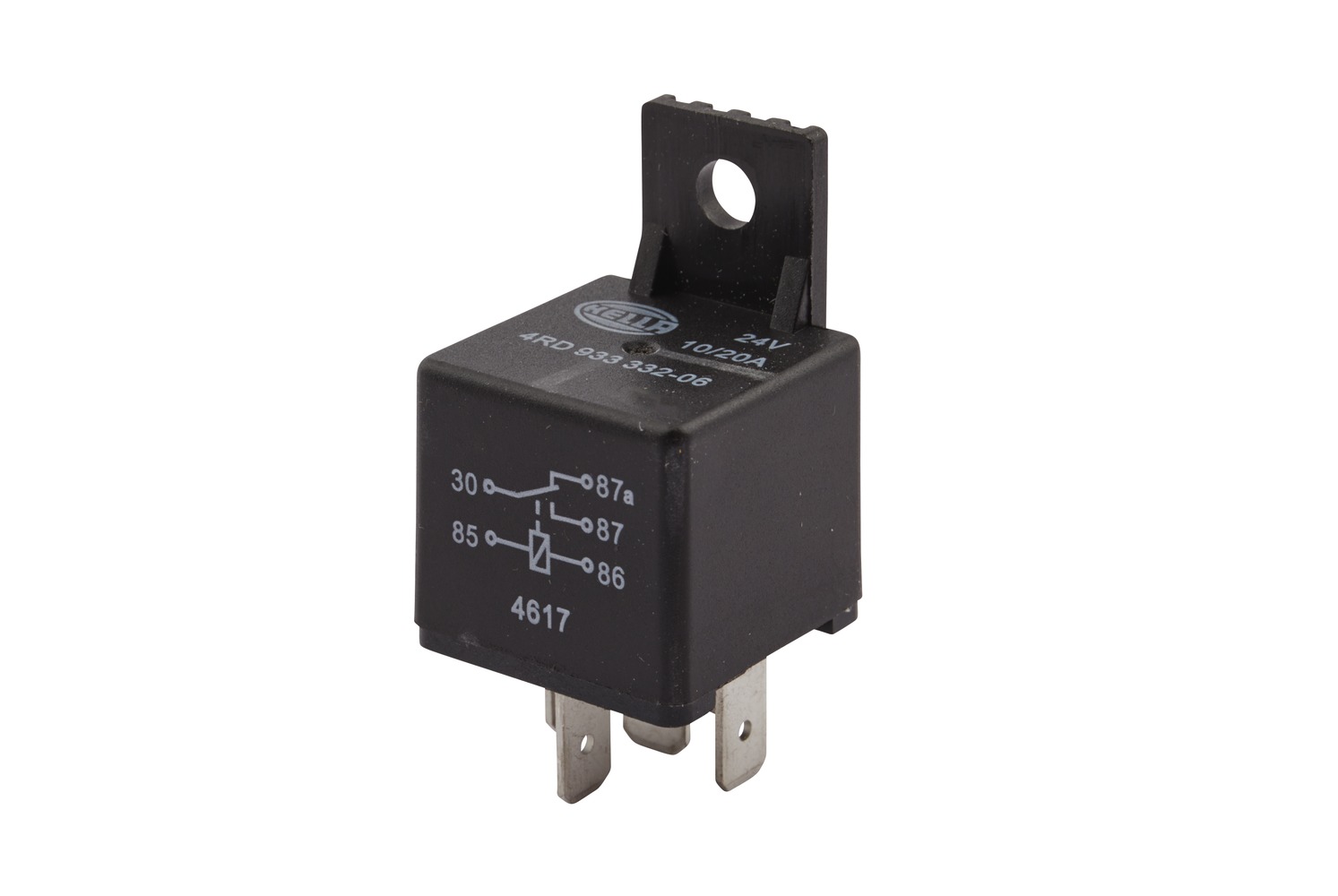 HELLA 4RD 933 332-061 Relais, Arbeitsstrom - 24V - 5-polig - mit Halter