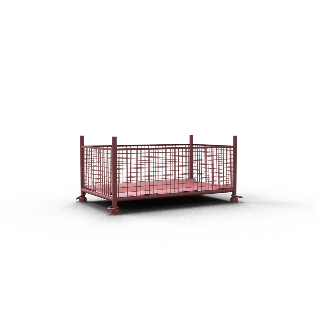 bd0bb4cb-2af7-40a7-b057-c063b3a94136 Schake 50340-0 Gitterboxpalette 1,50m x 0,87m x 0,50m lackiert with closed hook