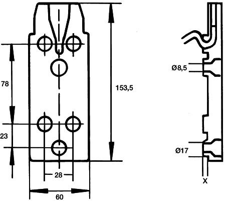 HELLA 9BP 501 237-002 Trägerplatte, Außenspiegel