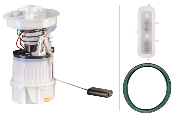 HELLA 8TF 358 106-081 Kraftstoff-Fördereinheit - elektrisch - 4-polig - mit Dichtung/mit Tankgeber