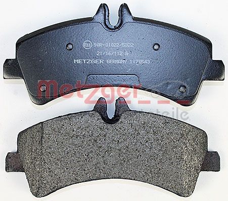 Metzger 1170543 Bremsbelagsatz, Scheibenbremse