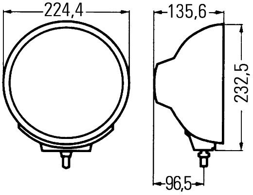 HELLA 1F8 007 560-621 Fernscheinwerfer