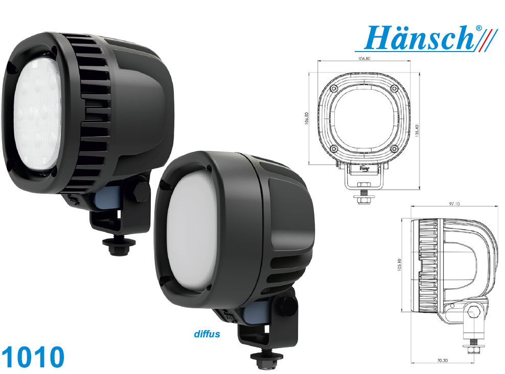 baetz Hänsch, LED Arbeitsscheinwerfer, Modell 1010