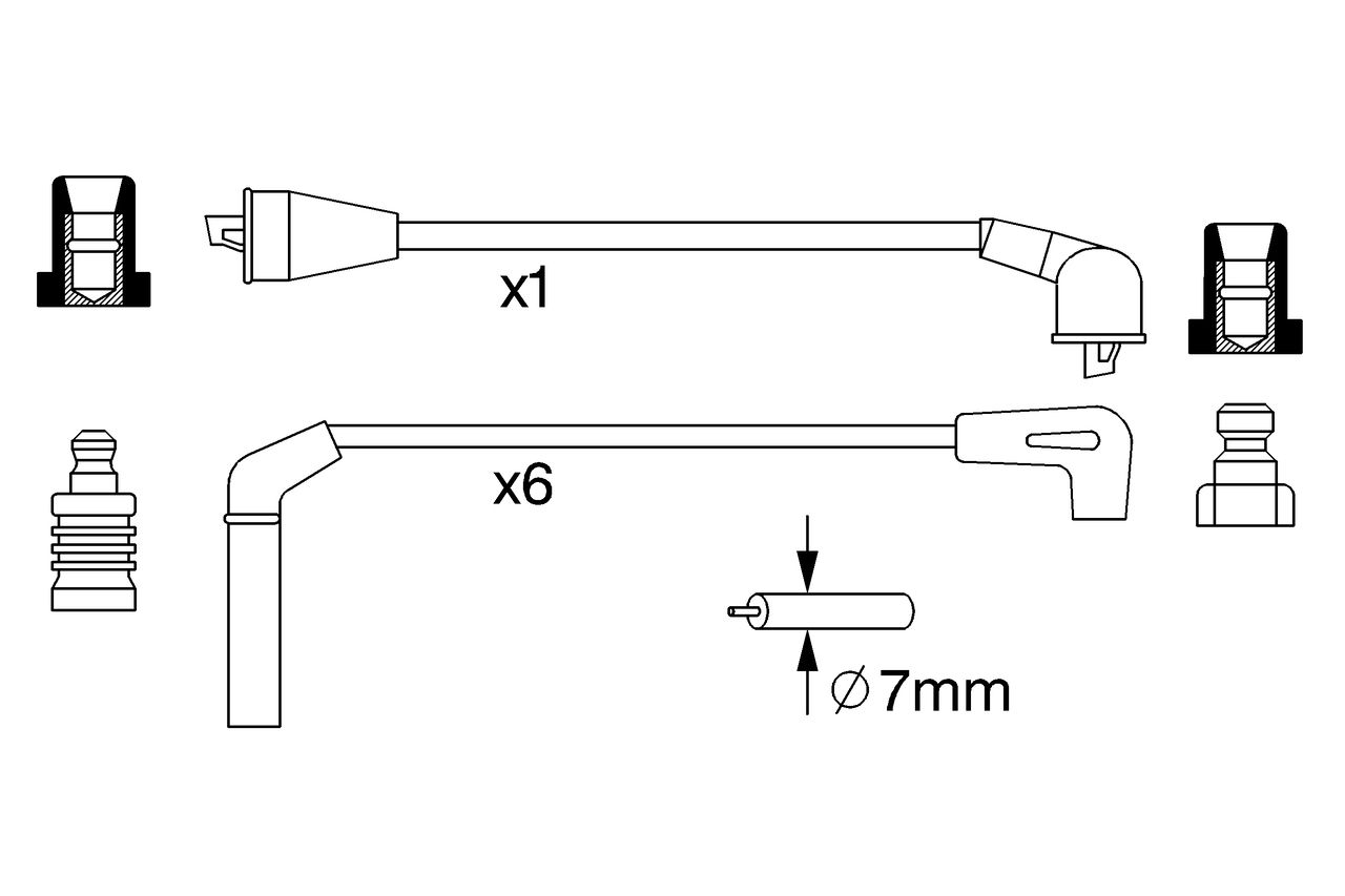 Bosch 0986357248 Zündleitungssatz