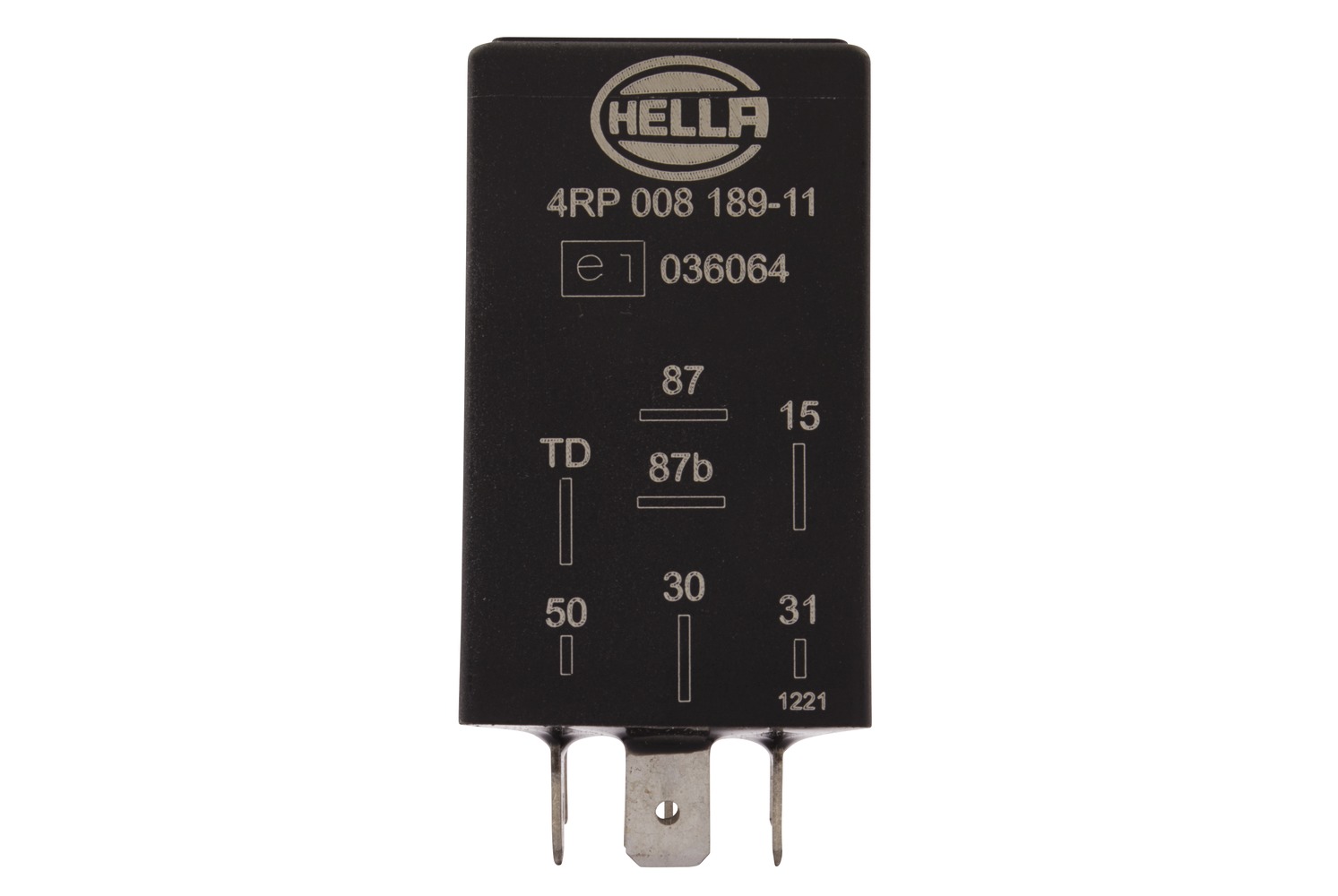 HELLA 4RP 008 189-111 Relais, Kraftstoffpumpe - 12V - 7-polig