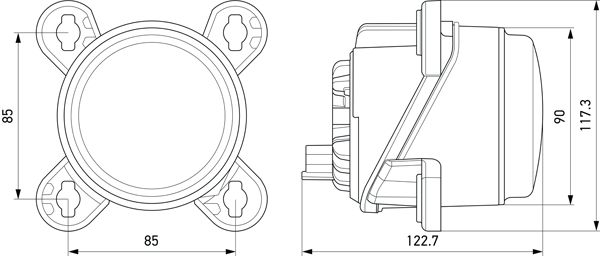 HELLA 1K0 015 050-121 Hauptscheinwerfer