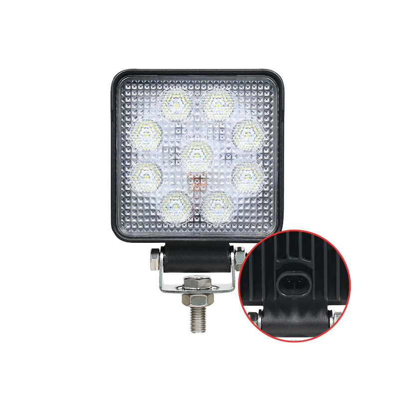 LED Arbeitsscheinwerfer, Serie 10015, AMP, Quadratisch, ECE-R23, ECE-R10