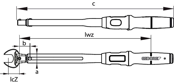 Gedore TF-Z50 Drehmomentschlüssel