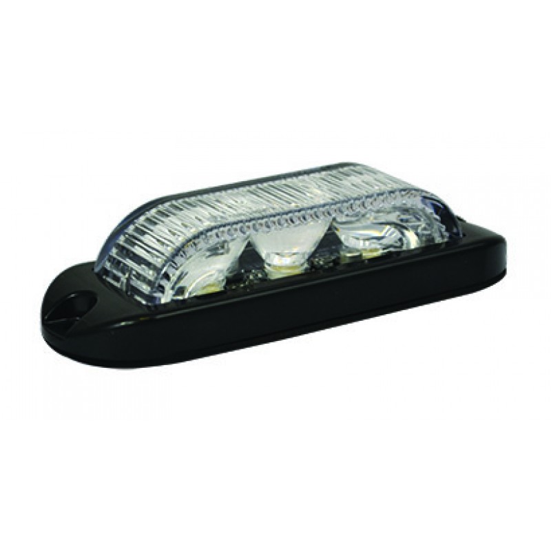 LED Blitzmodul, 180°, LED-Farbe Blau, 3 LEDs, ECE R10