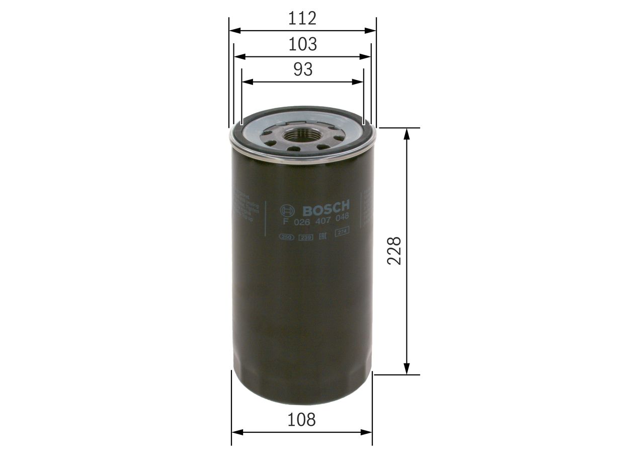 Bosch F026407048 Ölfilter
