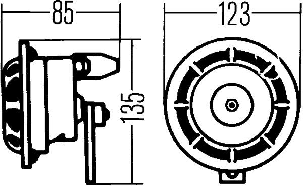 HELLA 3AF 003 399-041 Horn