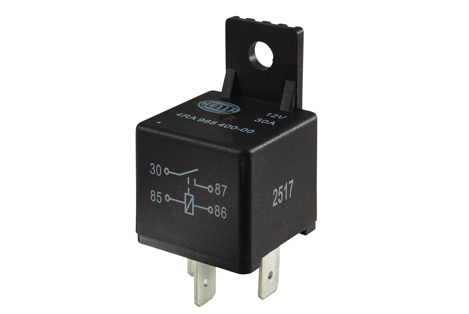 HELLA 4RA 965 400-001 Relais, Arbeitsstrom - 12V - 4-polig - Schaltbild: S1 - Stecker: A - Schließer