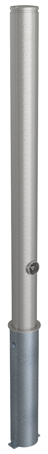91ae653f-368e-45ed-9ef3-d3d87895ab40 Schake 4272 Edelstahlpfosten Ø 76 mm mit Ziernut ortsfest, zum Einbetonieren
Gesamtlänge: 1200 mm ohne Verschluss ohne Öse