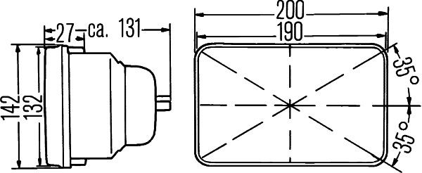 HELLA 1AE 003 427-011 Scheinwerfereinsatz