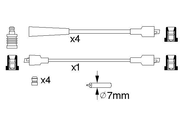 Bosch 0986356750 Zündleitungssatz