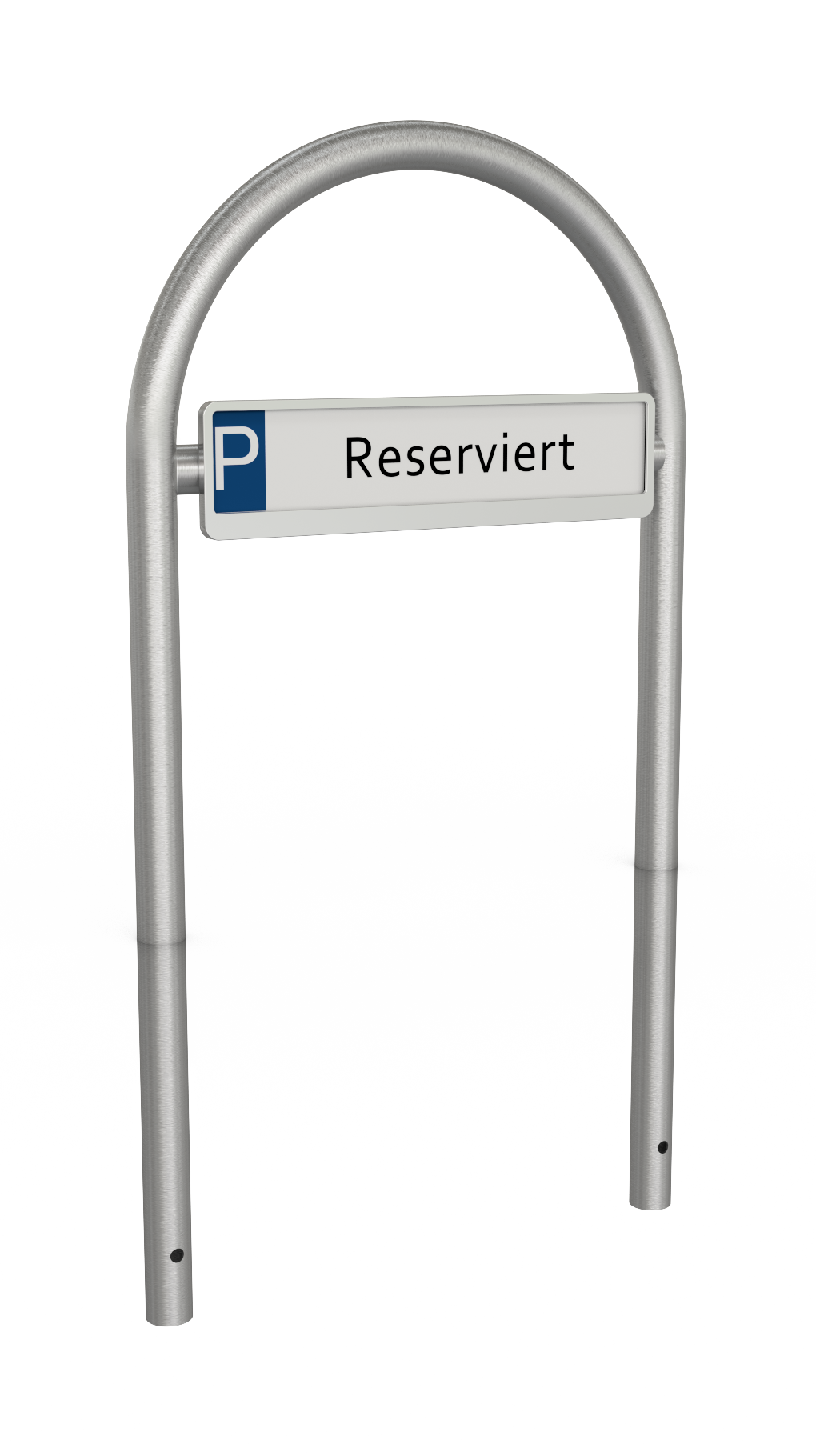 Schake 449_66SE Rundbügel für  Parkplatzbeschilderung zum Einbetonieren