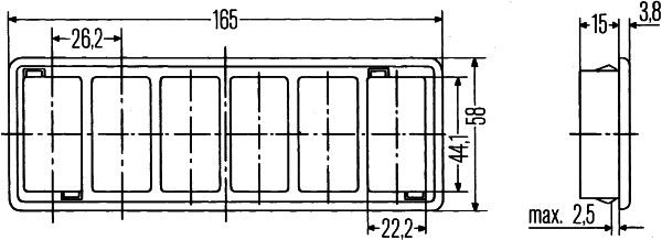 HELLA 8HG 713 626-001 Schalteraufnahme