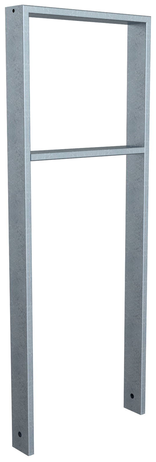 Schake 459_045 Ahnlehnbügel aus Stahlrohr 80 x 20 mm mit Querholm Gesamtbreite: 450 mm feuerverzinkt