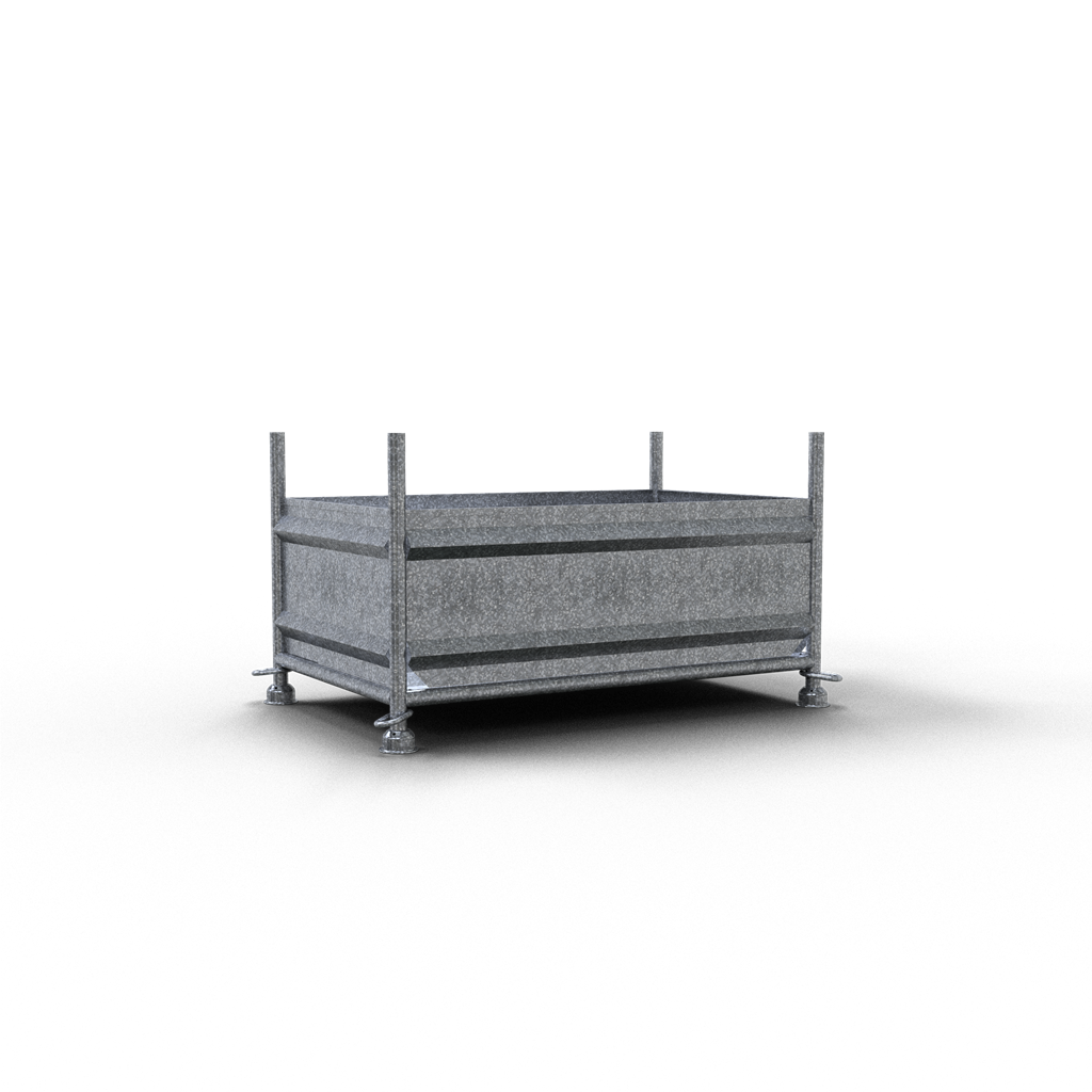 68da3f95-b17c-4f8a-b477-7c63eb0cebb8 Schake 50321-0 Stapelvollwandbehälter 1,43m x 0,87m x 0,50m lackiert mit geschlossenem Haken