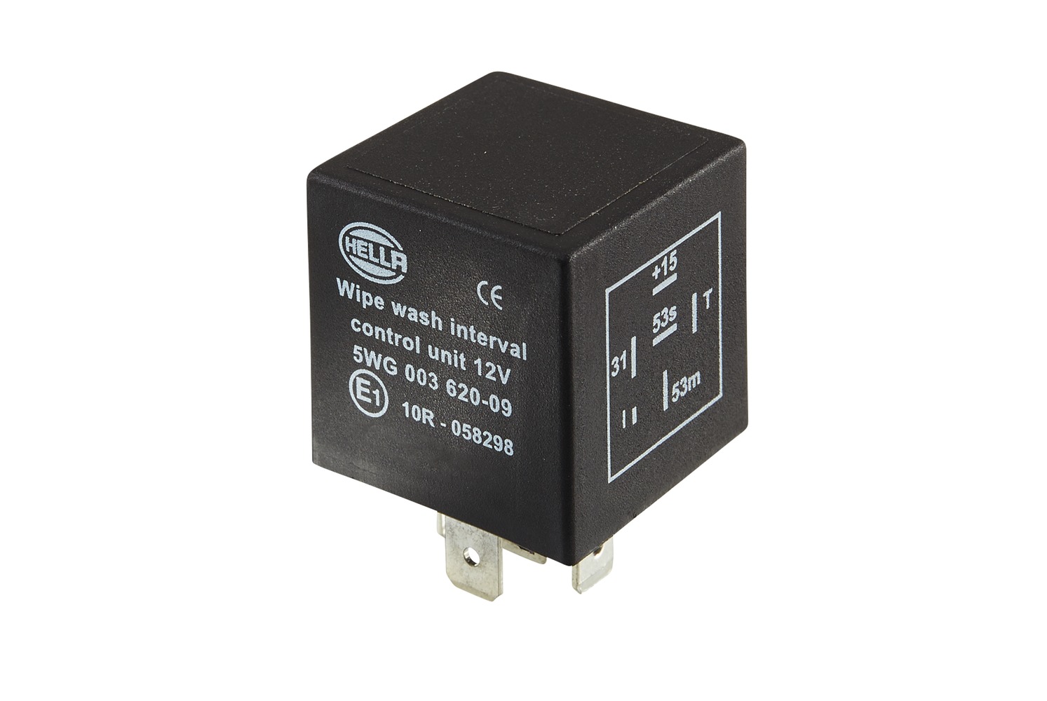 HELLA 5WG 003 620-091 Relais, Wisch-Wasch-Intervall - 12V - 6-polig - ohne Halter