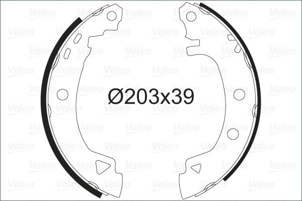 Valeo 562041 Bremsbackensatz