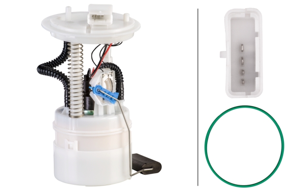 HELLA 8TF 358 106-001 Kraftstoff-Fördereinheit - elektrisch - 4-polig - mit Dichtung/mit Tankgeber