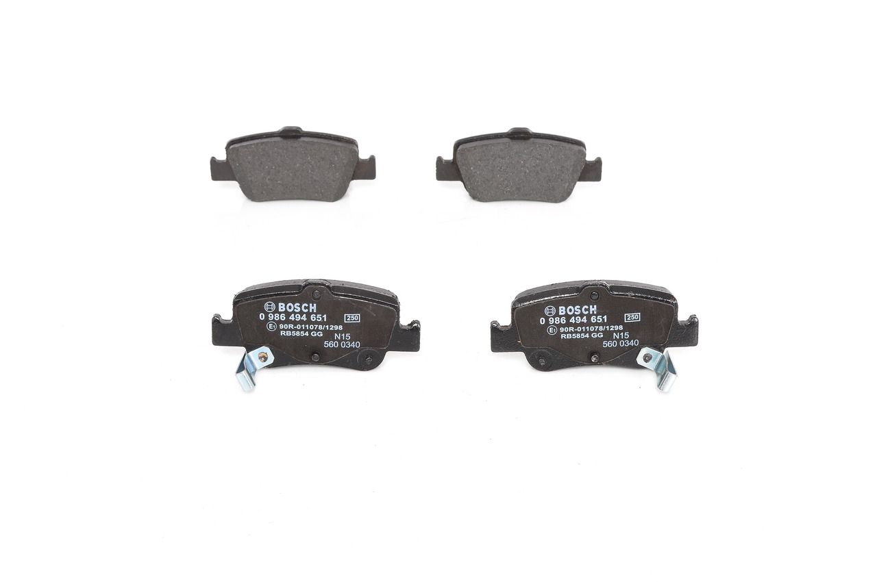 Bosch 0986494651 Bremsbelagsatz, Scheibenbremse