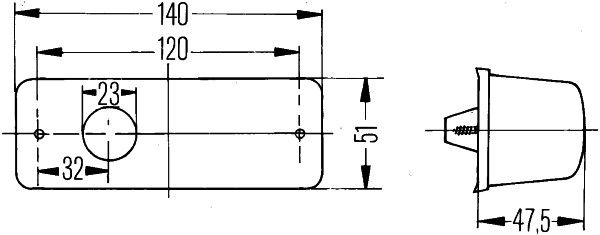 M034 HELLA 2BM 006 692-017 Zusatzblinkleuchte - Glühlampe - 12/24V - Anbau - Lichtscheibenfarbe: gelb - l