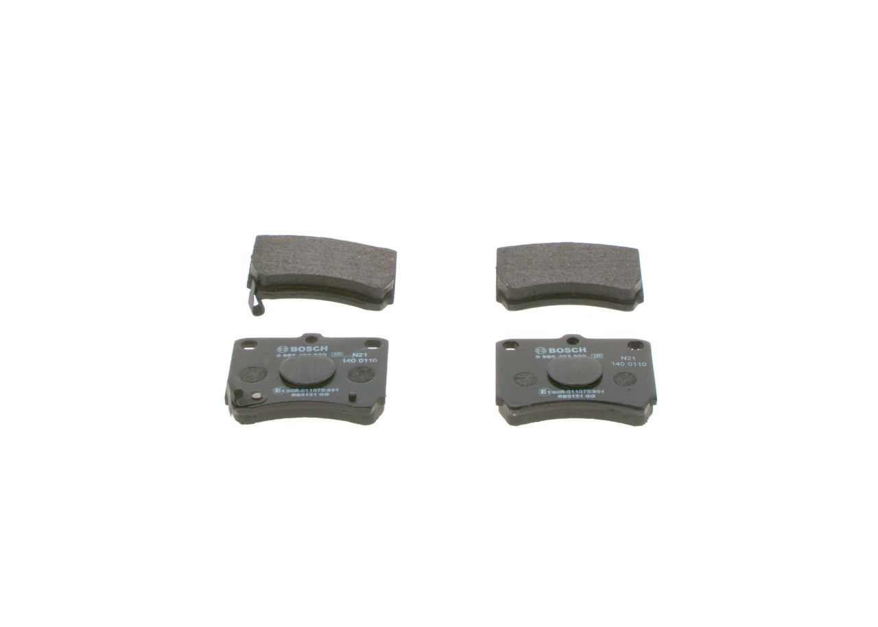 Bosch 0986493550 Bremsbelagsatz, Scheibenbremse