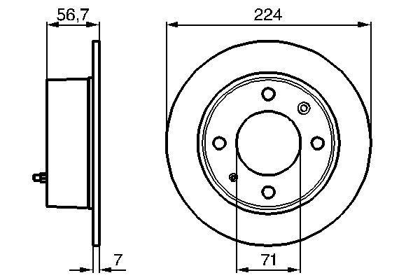 Bosch 0986478749 Bremsscheibe