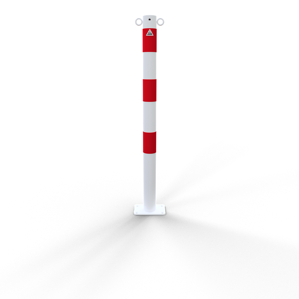 Schake Absperrpfosten Stahlrohr Ø 60 x 2,5 mm ortsfest für Dübelbefestigung feuerverzinkt ohne Öse