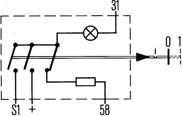 HELLA 6EF 003 916-061 Schalter mit Stecker