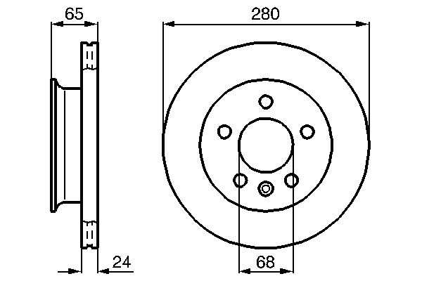 Bosch 0986478548 Bremsscheibe