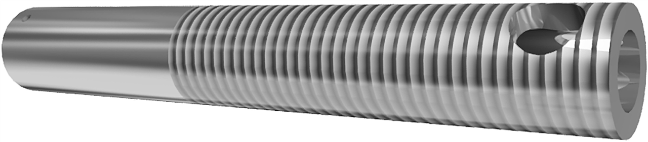 Schake 70853 Einzelteile Endstück  mit Spindel KN400 Spindelrohr für KN400

aus Stahl mit erhöhter Streckgrenze, Gewinde TR 100 x 24 mm,

Rohrlänge 6