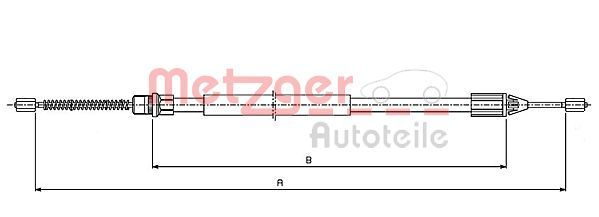 Metzger 10.6543 Seilzug, Feststellbremse