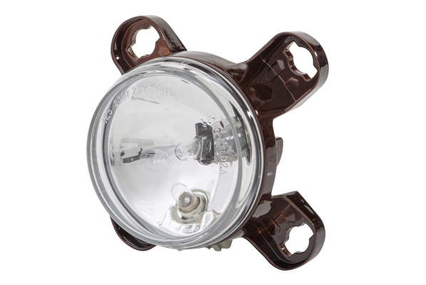HELLA 1K0 247 043-007 DE/FF/Halogen-Hauptscheinwerfer - 90mm Performance - 12V - rund - Referenzzahl