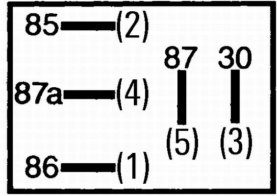 HELLA 8JD 733 962-001 Relaissockel - 5-polig - Flachsteckhülse - Ø: 4.8/6.3mm