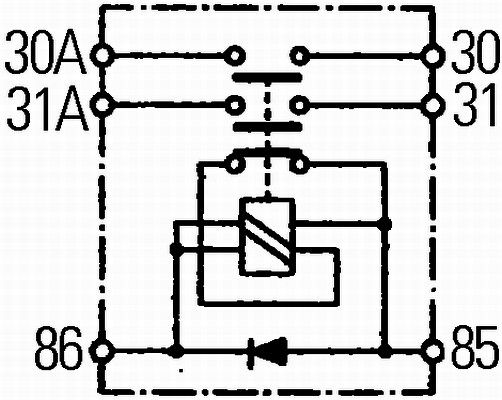 HELLA 6EK 008 776-001 Hauptschalter Batterie