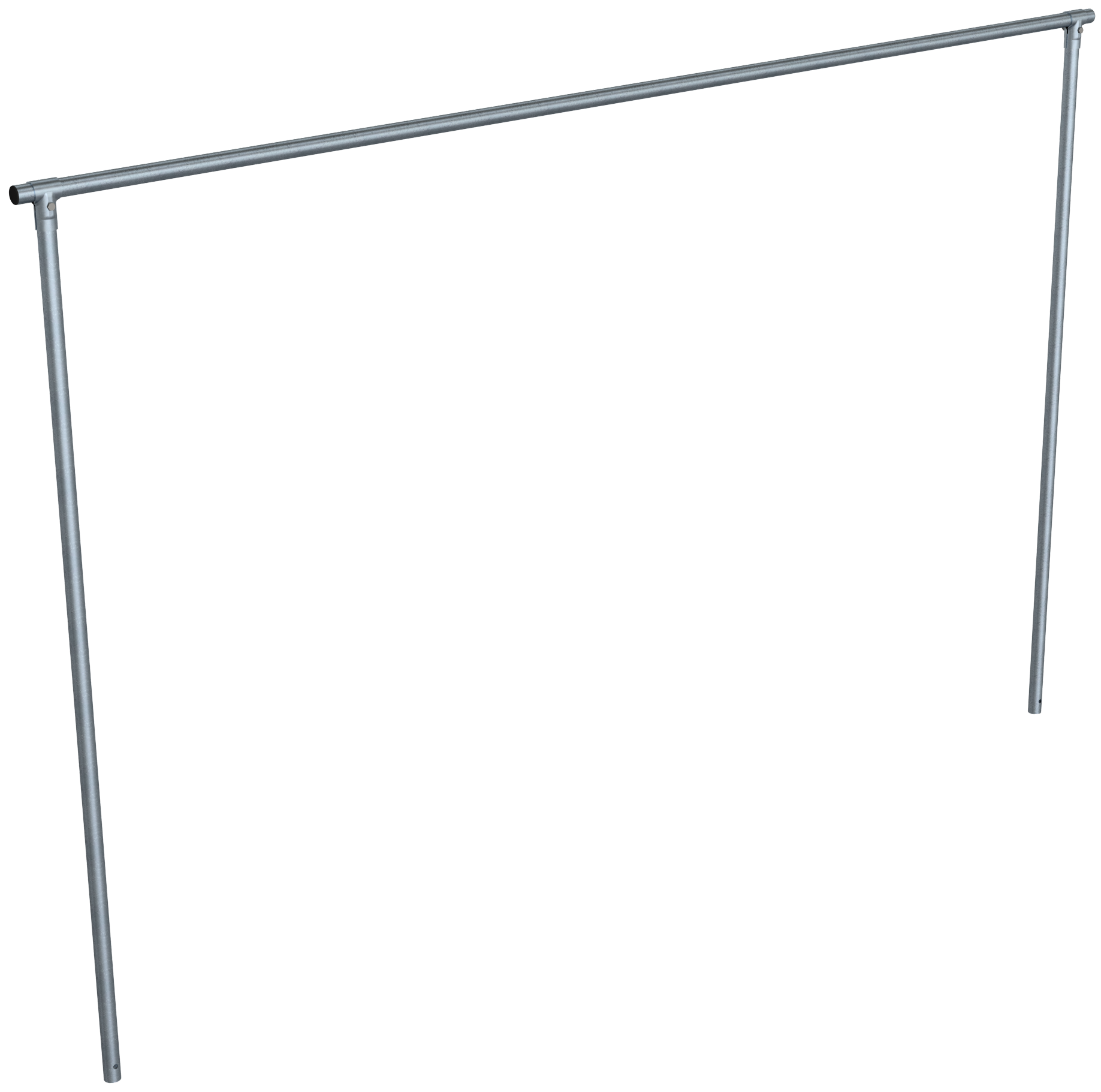 Schake 419_4540 Teppichklopfgerüst Querrohr 4000 mm Stahlrohr Ø 48 mm