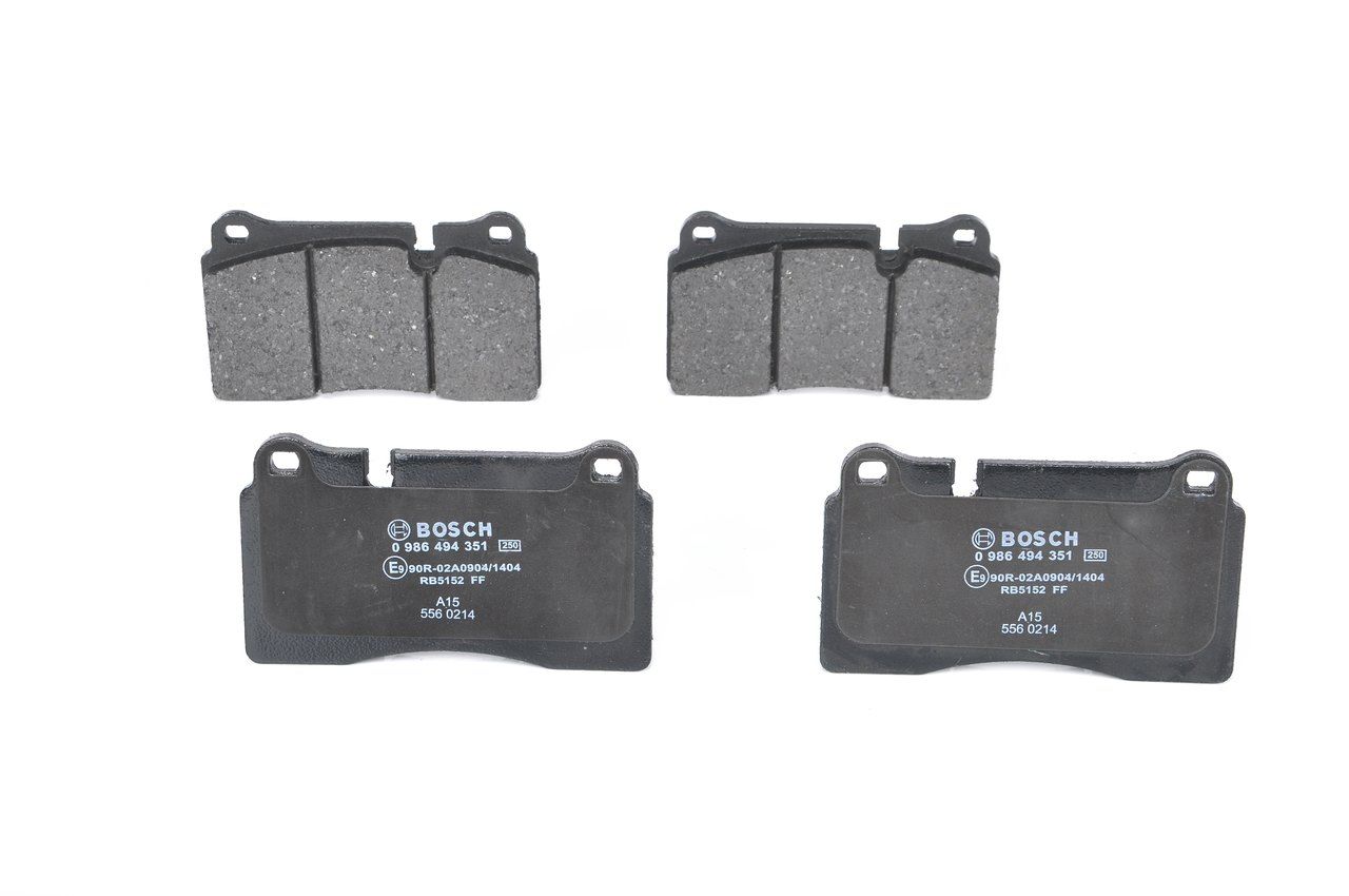 Bosch 0986494351 Bremsbelagsatz, Scheibenbremse