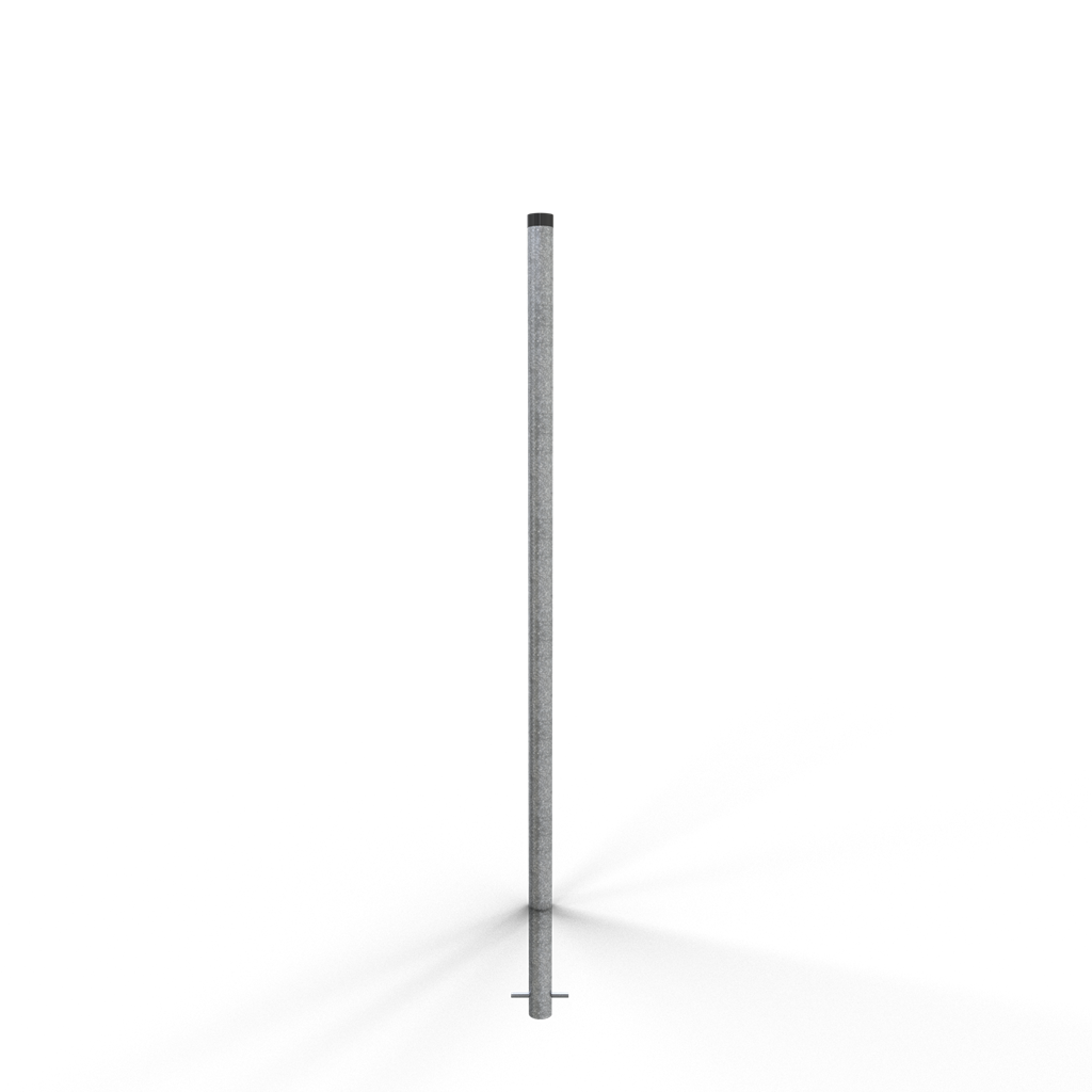 Schake 463_20 Schilderpfosten  aus Stahl Ø 60 mm / 76 mm  Ø 60 mm Länge: 2000 mm