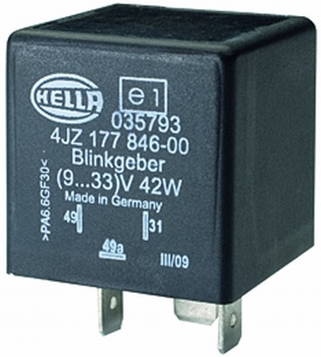 HELLA 4JZ 177 846-007 Blinkgeber - 12/24V - 3-polig - Anbau - elektronisch - LED