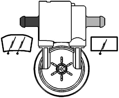 HELLA 8TW 005 206-031 Waschwasserpumpe, Scheibenreinigung
